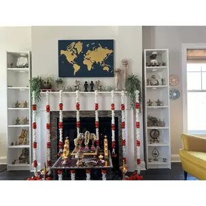 LoveNspire Timeless Jasmine & Marigold Garlands | Diwali, Day of the Dead, Fiesta Decor | Cherish Every Celebration | Beautiful Home Adornments | Traditional Ornaments & Decoration