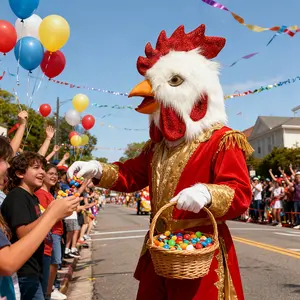 Halloween Animal Hotline Miami Rooster Mask - White Fluffy Plush + 3D Red Comb + Yellow Beak Red Mouth, Costume Party COSPLAY Carnival Stage Play Prop, Halloween Party Prop, Adult One Size Full Face UV Protection Ski Bunny Knit Hat for Women purple derby