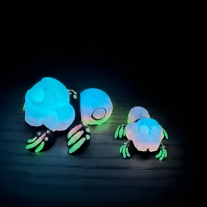 Flexi Glow Skull Turtle Figurine (mini or small)