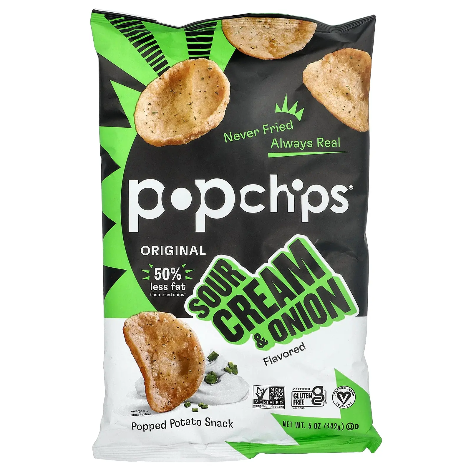 Popchips Original, Sour Cream & Onion, 5 oz (142 g) Popchips Original, Sour Cream & Onion, 5 oz (142 g)