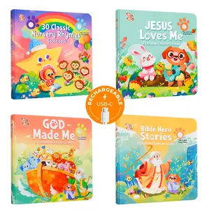 4 Rechargeable Sound Books Bundle