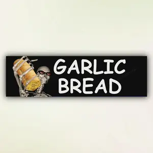 Garlic Bread Pattern Car Sticker, Waterproof Vinyl Bumper Sticker, Funny Car Decals for Car, Auto, Motorcar, Windows, Trucks, Laptop, Windshield Sticker, Decals Stickers, Sticker for Cars, Car Decorations