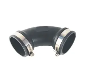Rubber Flex Elbow Coupling 3" x 3" Flexible Coupling Component with Elbow Design for Flexibility and Easy Installation
