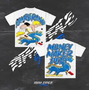 Richie Rich Streetwear Graphic Tee, richie rich shirt, Money Maker Board Game Style Shirt, Cartoon Cash Route Design, Funny Hustle Fashion Tee, Mens Womenswear Top white