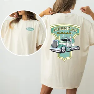 Peterbilt American Classic Truck T-Shirt, Vintage Semi Truck Graphic Tee, Big Rig Shirt for Men & Women, USA Trucker Gift Top