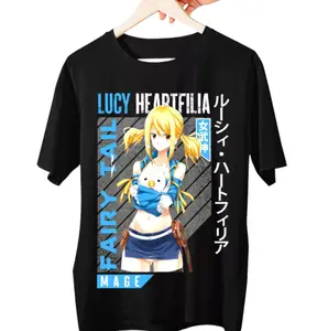 Fairy Tail Anime Lucy Heartfilia Graphic Tee New Unisex T-shirt