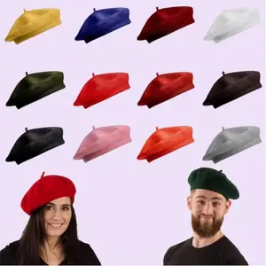 12pcs Women's Beret Hats - French Style Winter Cap, Breathable Solid Color Hat All-Season Soft Beret Hats for Women Fashionable Flat Top Hat Suitable for Role-playing, Couple Gift, Christmas Gift(Multi-Color) tiktokshopspringglowup