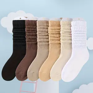 Thigh-High Boot Socks for Women - 6 Pairs of Relaxed Scrunch Socks with  Knitted Design - Comfort, Womenswear