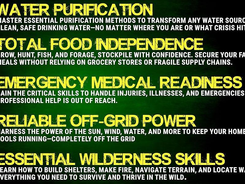 The Off-Grid Living Blueprint: Complete & Proven DIY Solutions to Achieve 100% Self-Sufficiency. Secure All Essential Resources, Fortify Your Home & Safeguard Your Family’s Future Through Any Crisis