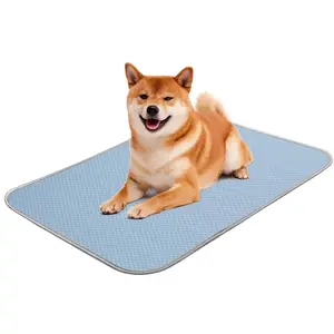 Summer Dog Cooling Pad, Washable Ice Silk Self-Cooling Mat for Small, Medium, Large Dogs and Cats, Pet Bed for Indoor and Outdoor Use