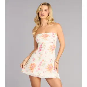 Garden Dream Tube Mini Dress Garden Dream Tube Mini Dress