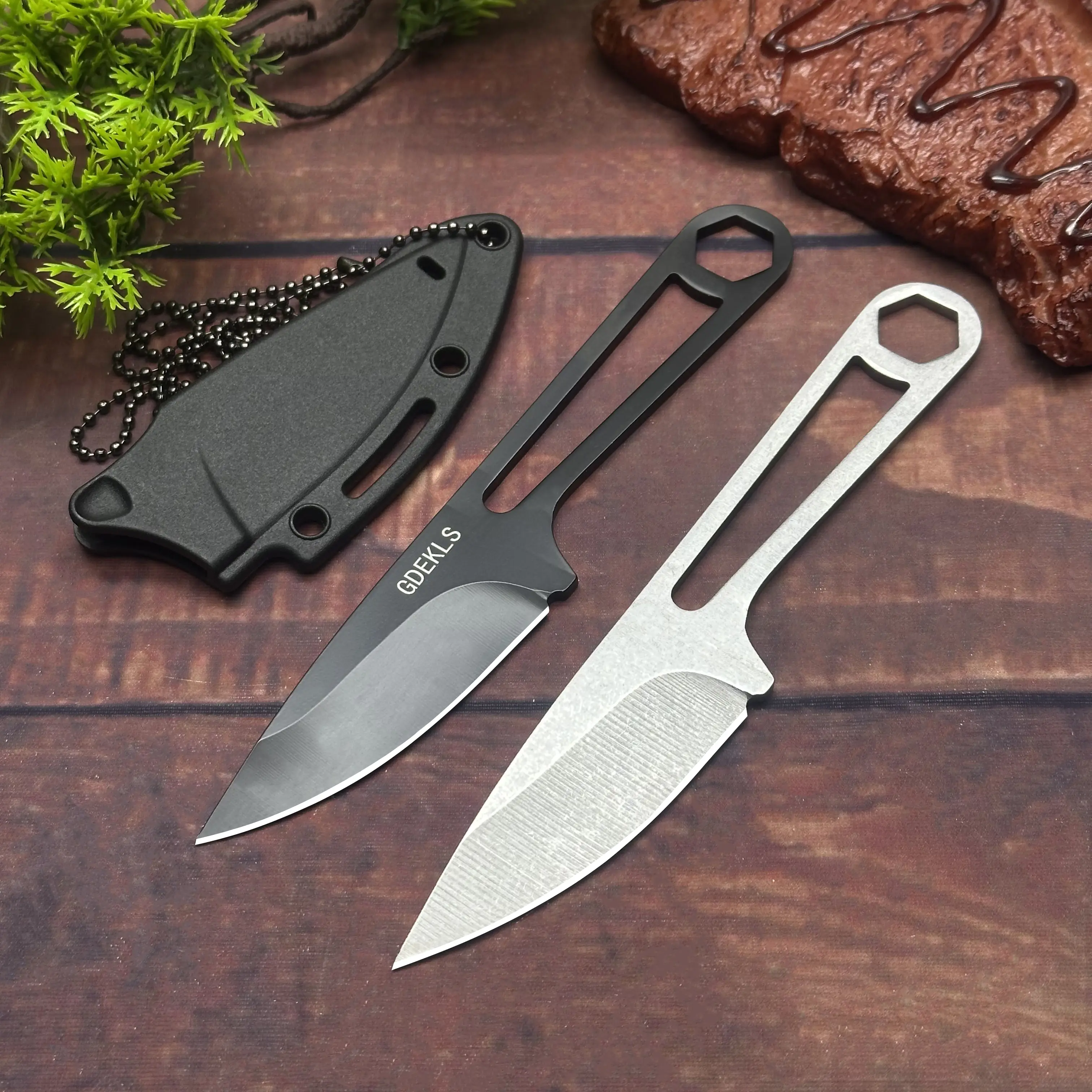 Portable Outdoor Camping Food Preparation Utensil Set with Protective Sheath, Compact Camp Kitchen Tool for Hiking Picnic BBQ
