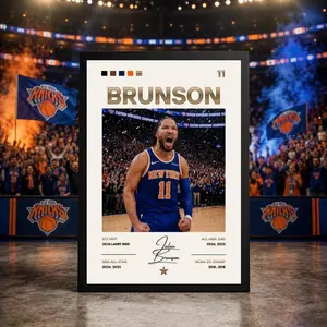 Jalen Brunson Poster Print Unframed, New York Knicks Wall Art, Eastern Conference Champions 2026, NBA Finals Print, Basketball Decor Gift