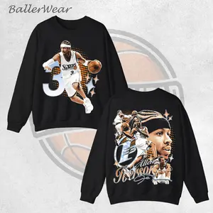 BallerWear ALLEN IVERSON 5.40 TEE, Basketball Shirt, Graphic Basketball Tee, Vintage Basketball Shirt, Sports Tee, Gift For Him Gift For Her Hoodie Sweatshirt