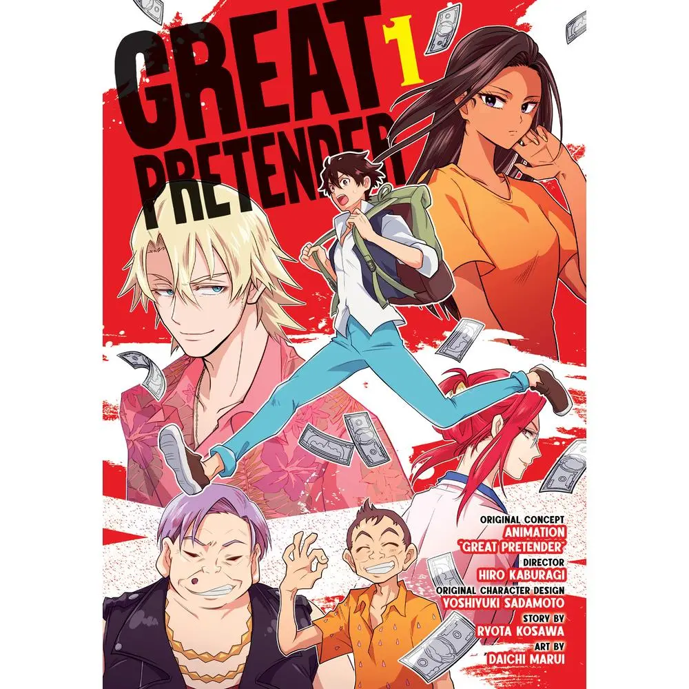 Used Great Pretender Vol. 1 Manga Book by Ryouta Furusawa - 2021 Edition, 180 Pages, English Paperback, Good Condition, 0.65 lbs, Literature & Art Books, Comic Book