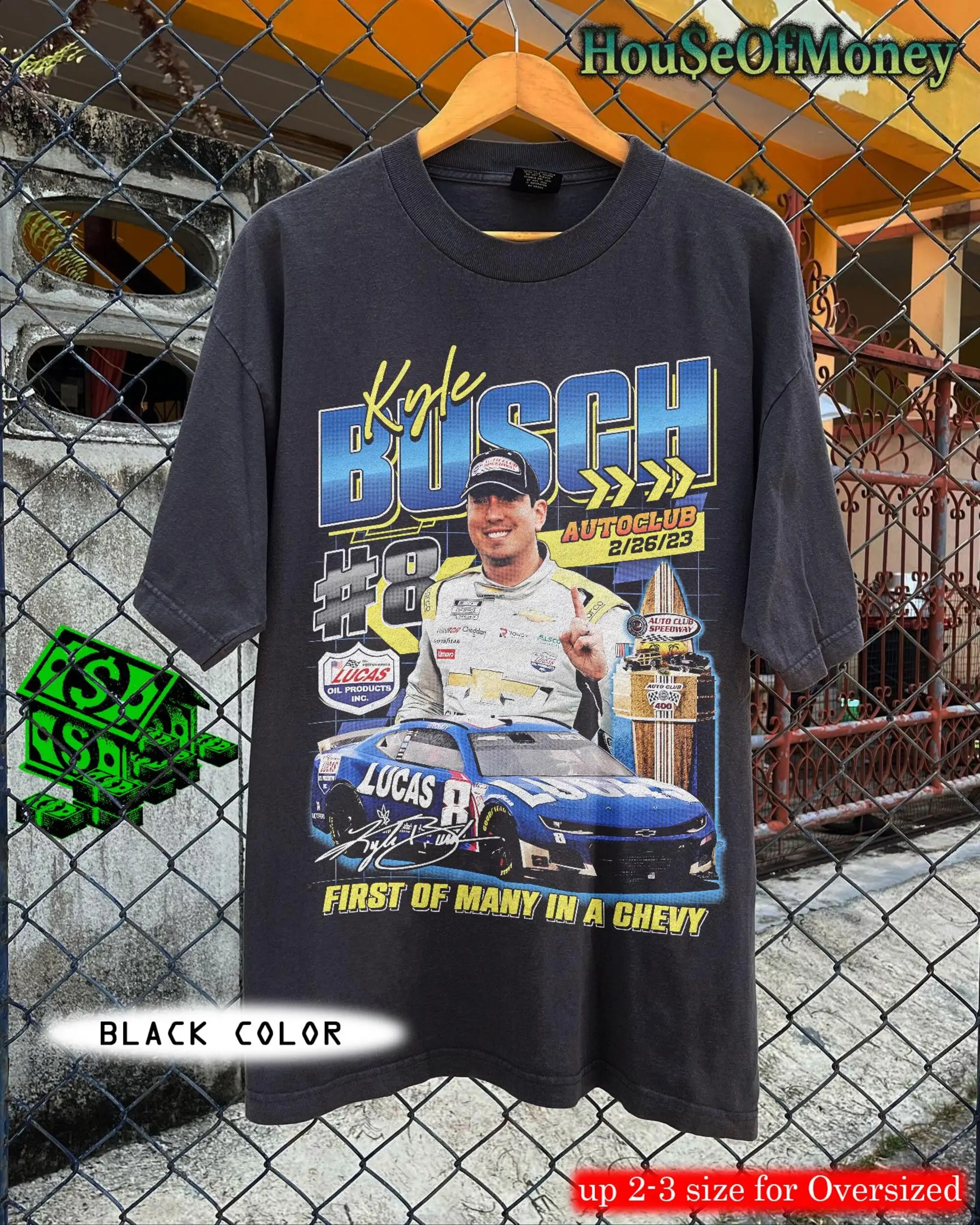 Kyle Busch NASCAR T-Shirt Racing Fan Gift Tee