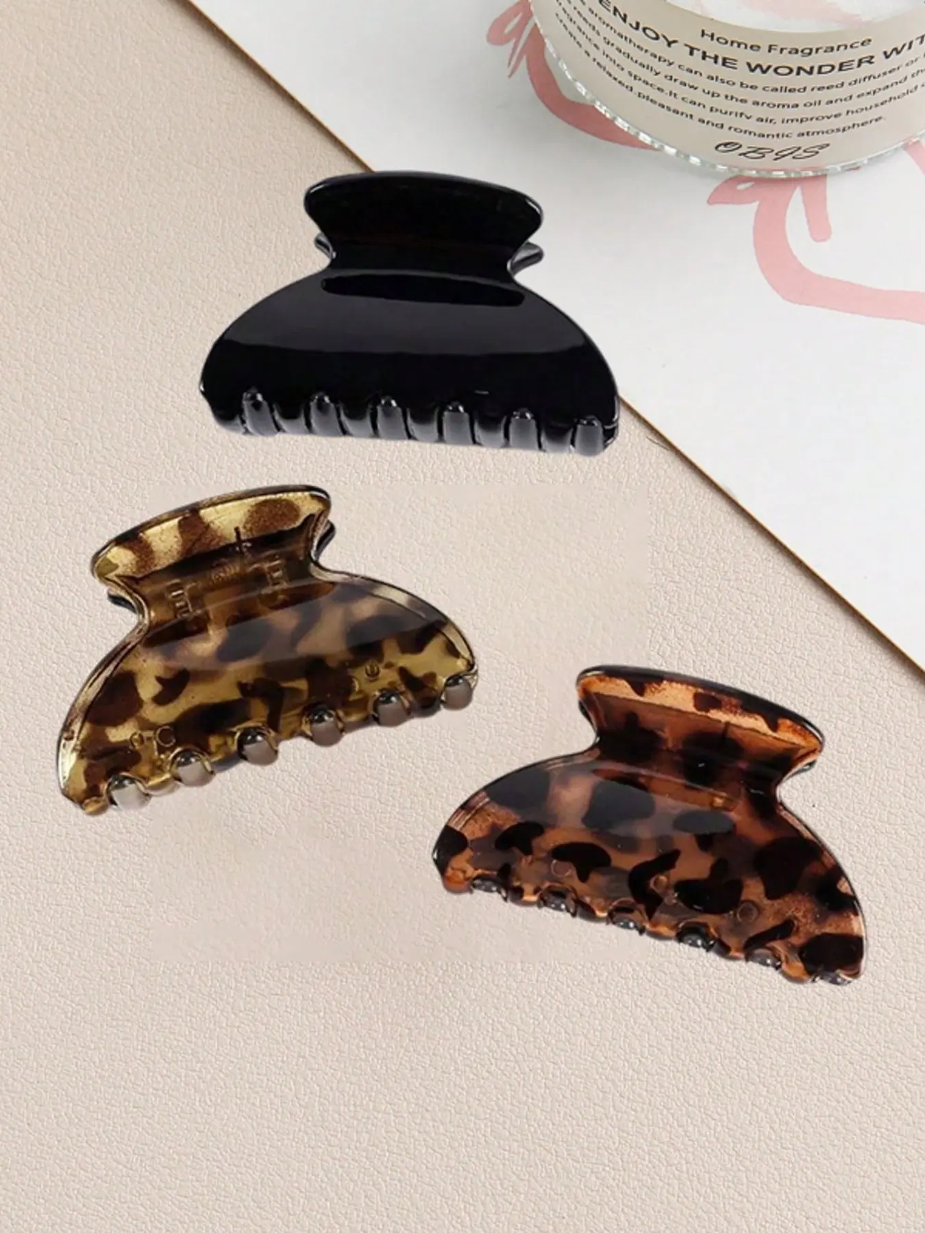 3pcs/Set Leopard Print Semicircle Hair Claws, Retro Minimalist Elegant Hair Accessories, Fashion Versatile Claw Clips For Daily, Casual, Date, Work Use Fashion Hair Clips Fall Winter For Vacation Outfits Woman Elegant Accessory Claw Clip Pack