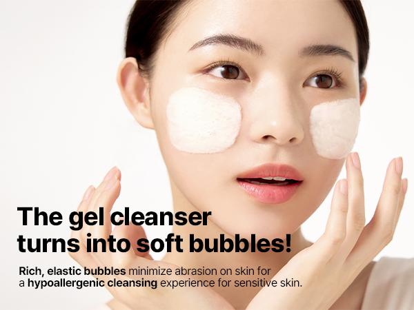Lacto Soy Mild Peeling Bubble Cleanser 6.08oz, 180ml - Daily Vegan Blackhead Removing Korean Face Wash - Korean Skin Care