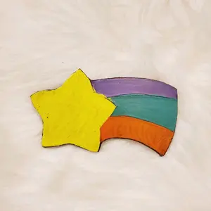 Gravity Falls Mabel Shooting Star Cipher Wheel Bill Cipher Clip-on Bowtie