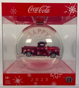 M2 1:64 2025 Holiday Ornament - 56 Ford F100 Custom Truck