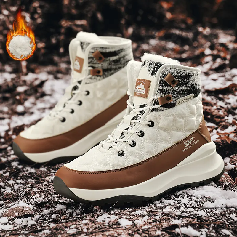 Men’s 2026 Autumn-Winter Solid-Color PU Leather Insulated Ankle Footwear, Unisex Round-Toe Shoe, Slip-Resistant Rubber Outsole, Flat Heel, Comfortable for Outdoor Sports & Casual Wear, Preppy All-Seasons Design
