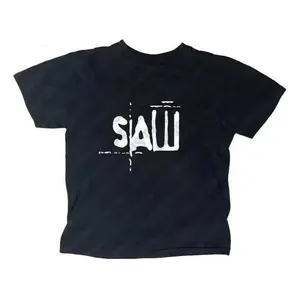 Y2k Baby Tee Style Clothes Punk Slim Girl Baby Gothic Emo Girls Punk Streetwear Black Casual NEW