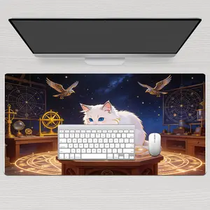 LIVEKEY Aesthetic Garden Window White Keys Large Gaming Mouse Pad   40x80cm Non Slip Mousepad  Smooth Surface  Stitched Edges  Gaming Accessory for PC Gamers  Office Use