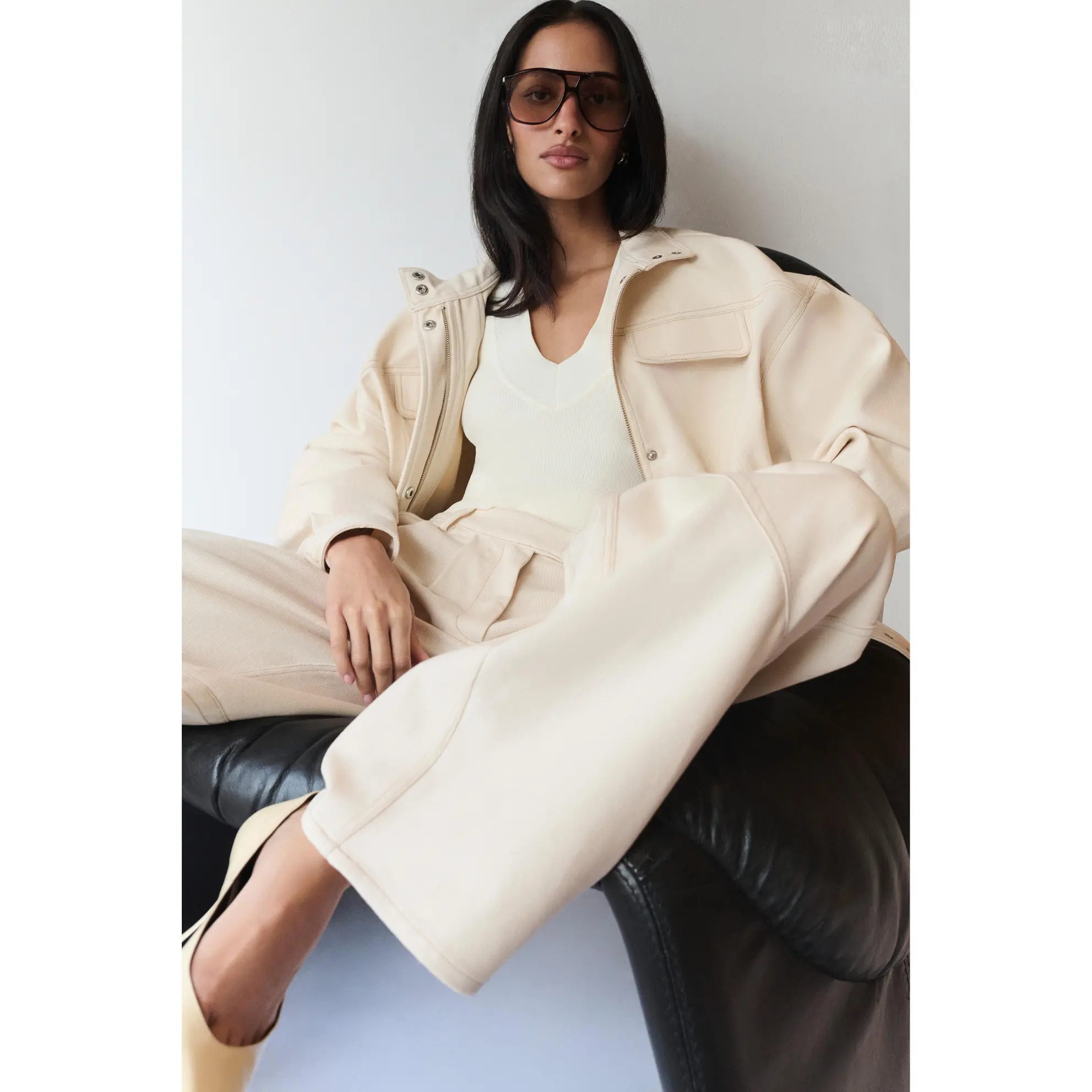 Dane Denim Jacket - Cream