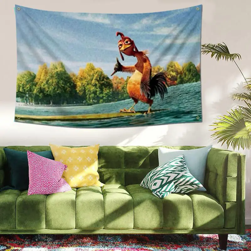 Chicken Joe  Funny Flag - Tree Design Tapestry with 4 Brass Grommets, Durable Outdoor/Indoor Banner for Man Cave, College Dorm, Parties, and Gifts print home decor aesthetic school dormitory apartment