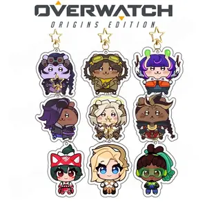 Overwatch 2 Acrylic Keychain, Zenyatta, Cassidy & Dva, Gamer Gift