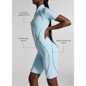 Sleek Shorts Catsuit | Catline Collection | Womenswear