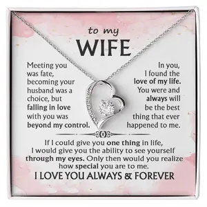 To My Wife-Forever love Necklace-I Love You Always & Forever