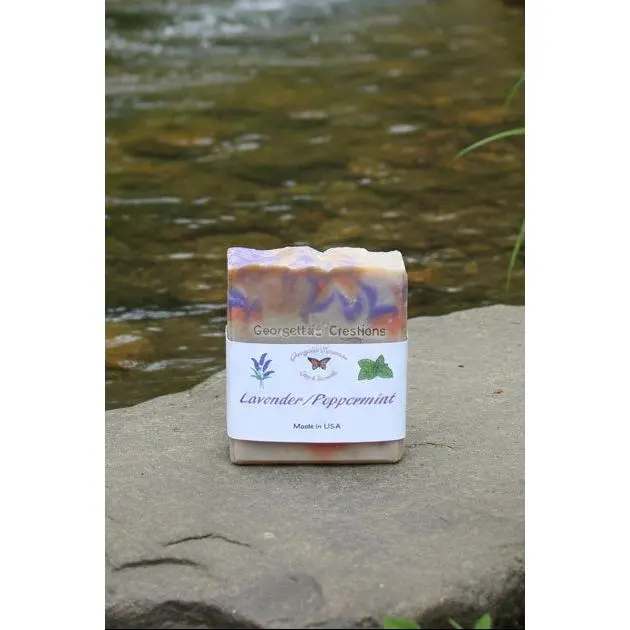 Still Waters Silky Moisturizing Gentle Lightweight Daily Body Soap Blend - Lavender-Peppermint Scent, Infused with Olive, Coconut, Sunflower Oils, Floral