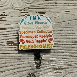Phlebotomist Badge Reel
