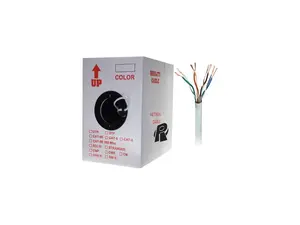 Nippon Labs 50CP-C6-ST-1K-WH1000 ft. Bare Copper 24AWG Cat6 Bulk Cable, Stranded Wire - White