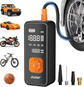 ZUZEE Tire Inflator Portable Air Compressor - 4X Faster Inflation, 150PSI Air Pump for Car Tires with Digital Pressure Gauge/LED Light, 20000mAh Portable Tire Inflator for Car, Moto, Bike, Ball, etc