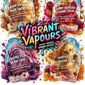 VIBRANT VAPOUR Ice Cream scented Body Oils