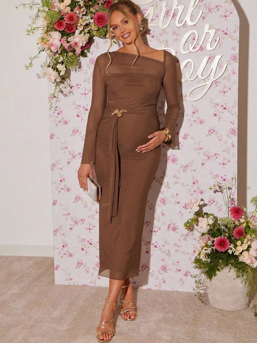 bodycon sexy dress Short Bodycon Party Dress with Front Cut Out Serpent / XLarge
