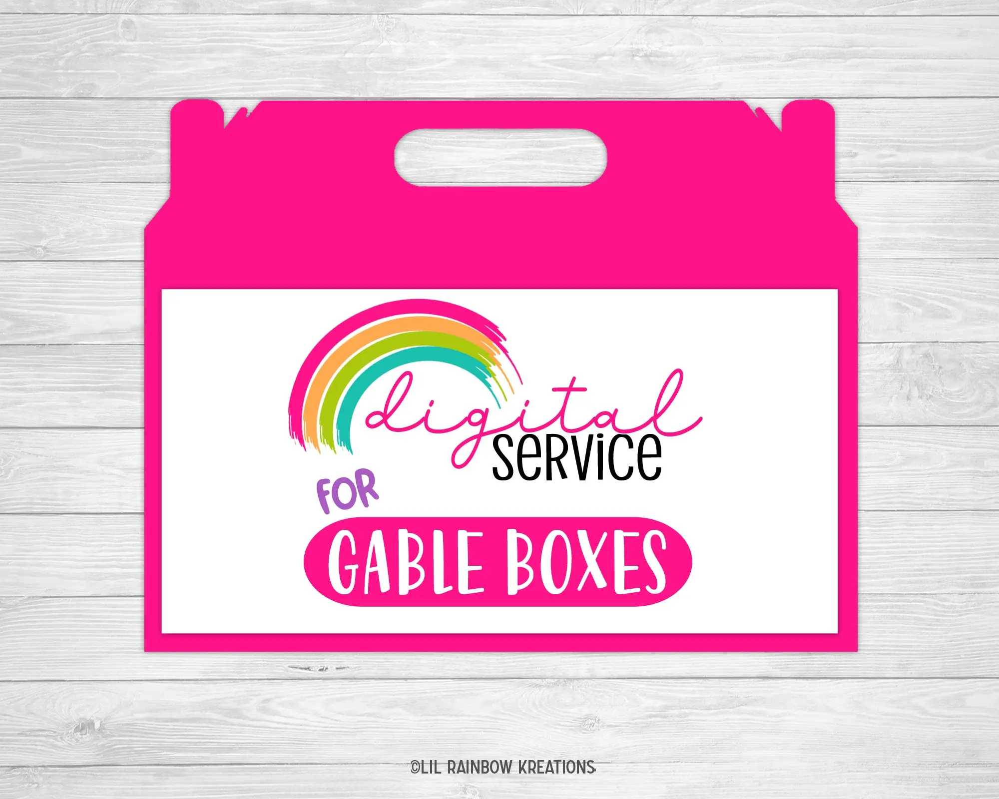 Custom Order | Digital Gable Box Label