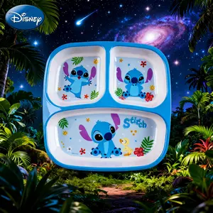 Stitch Officially Licensed Melamine Plate Cartoon Tableware Unbreakable Melamine Dish Themed Party Supplies Kitchen Essentials Collectible Set Disney