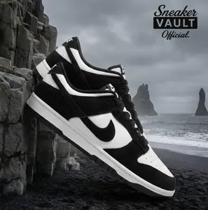 Nike Dunk Low Retro SE Suede Panda FQ8249-100 Mens Fashion Sneakers New