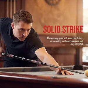 Laien Professional Disassembled Snooker/billiard Cue Stick, Portable 2-Piece Design, Secure And Flat Connection, High Hardness Ash Wood, Piano Finish, Pattern