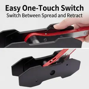 Universal Brake Caliper Press Tool Set for Single Twin Quad Piston Disc Brakes, 360 Degree Ratcheting Brake Pad Compressor & Piston Rewind Spreader, Portable Heavy Duty Automotive Brake Repair Maintenance Tool Kit High-Speed Off-Road Electric Scooter