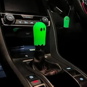 Universal Gear Shift Knob, Automatic Shift Knob Halloween Ghost Style Car Interior Decoration, Cute Design, Easy Installation, Perfect for Vehicle Customization, Car Accessories