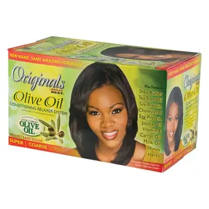 Originals by Africa's Best Olive Oil Hair Relaxer Kit, No lye Super / Coarse System