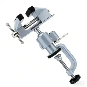 360° Rotating Mini Bench Vise - Universal Table Clamp Vise for Jewelry, Hobby, Craft & Repair Work