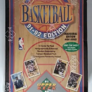 Upper Deck 1991-92 NBA Basketball Single Pack Premium Cards w/Michael Jordan MVP Holo Chase Sports Collectible High-Quality Card Stock