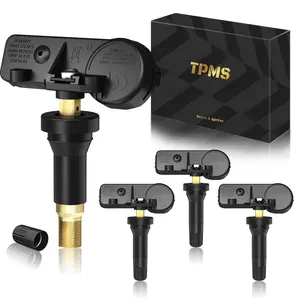 TPMS Chevrolet 315MHz Pre-Programmed Compatible with Trax(13-22)|Suburban1500/2500(07-19)|Traverse(09-17)|Camaro(10-15)|Impala(05-20)|Cruze(11-15)|Sonic(12-20)/#13598771(Set of 4) Tire Sensor