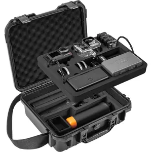 Action 6/5 Pro Case  Hard Dual Layer Case For   Action 6/5 Pro/4/3 Accessories  Hard Travel Carry Bag Protective, Compatible for MIC 2/Multifunctional  Handle