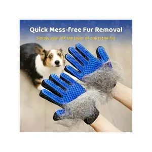 FurMagic Grooming Gloves (Left + Right Pair) – Say Goodbye to Shedding Hair! Gentle, Comfortable & Perfect for Sensitive Skin